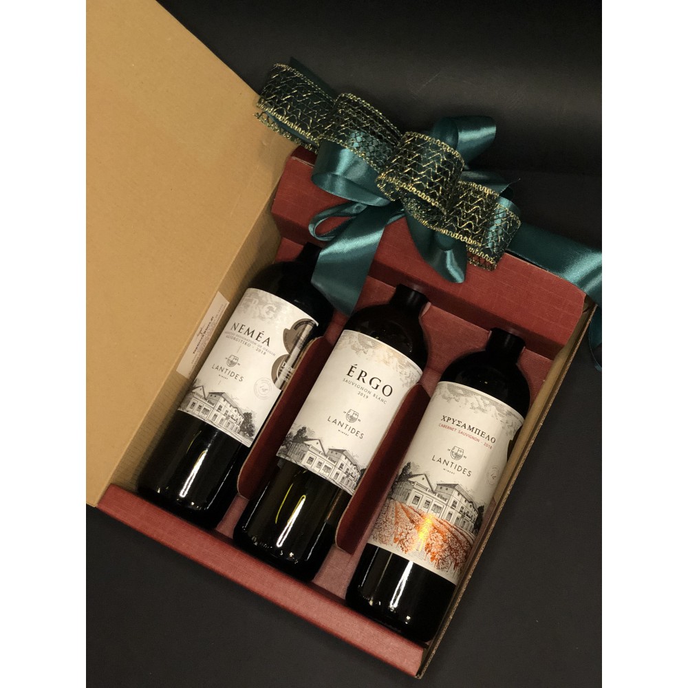 Wine gift 3 bottles Lantides